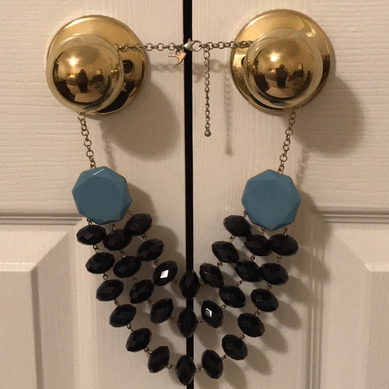 Triple Tier Blue Statement Necklace